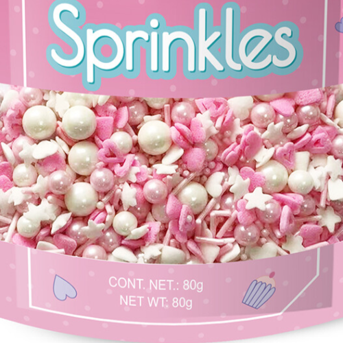 CORAZONES ROSAS SPRINKLES BAKE DARLING