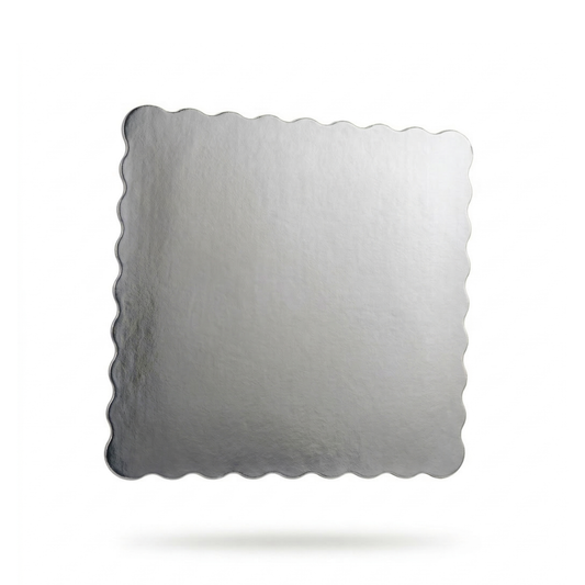 BASE 26X26CM PLATA BLONDEADA