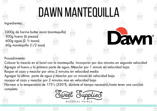 RECETA DAWN MANTEQUILLA