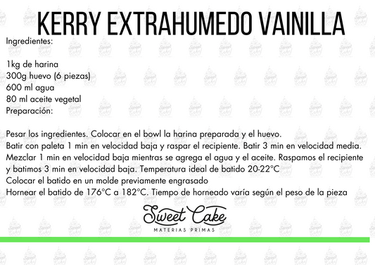 RECETA KERRY EXTRAHUMEDO VAINILLA