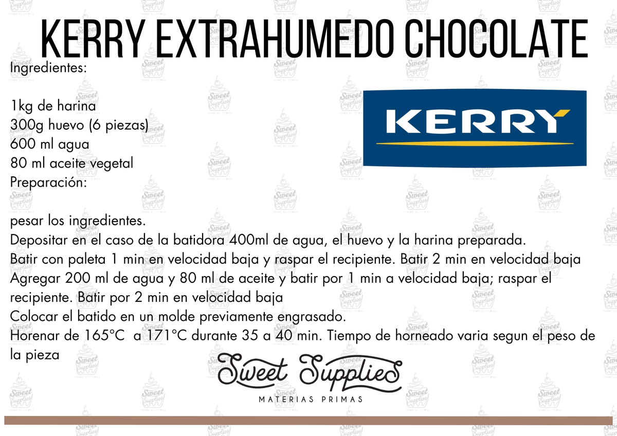 RECETA KERRY EXTRAHUMEDO CHOCOLATE