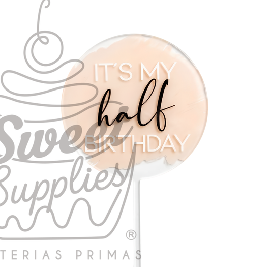 CAKE TOPPERS VINIL CON MANCHA 1PZA